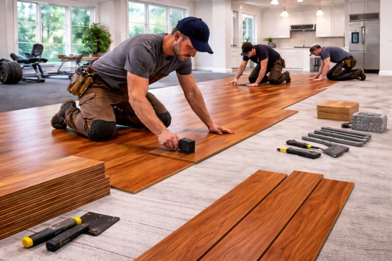 Cherry Floor Installation in Volusia County, FL