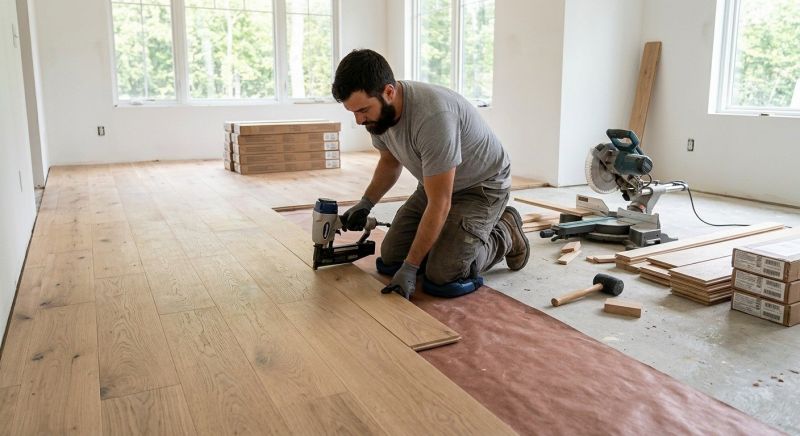 White Oak Floor Installation in Port Orange, FL