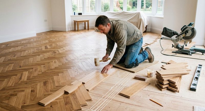 White Oak Floor Installation in Port Orange, FL